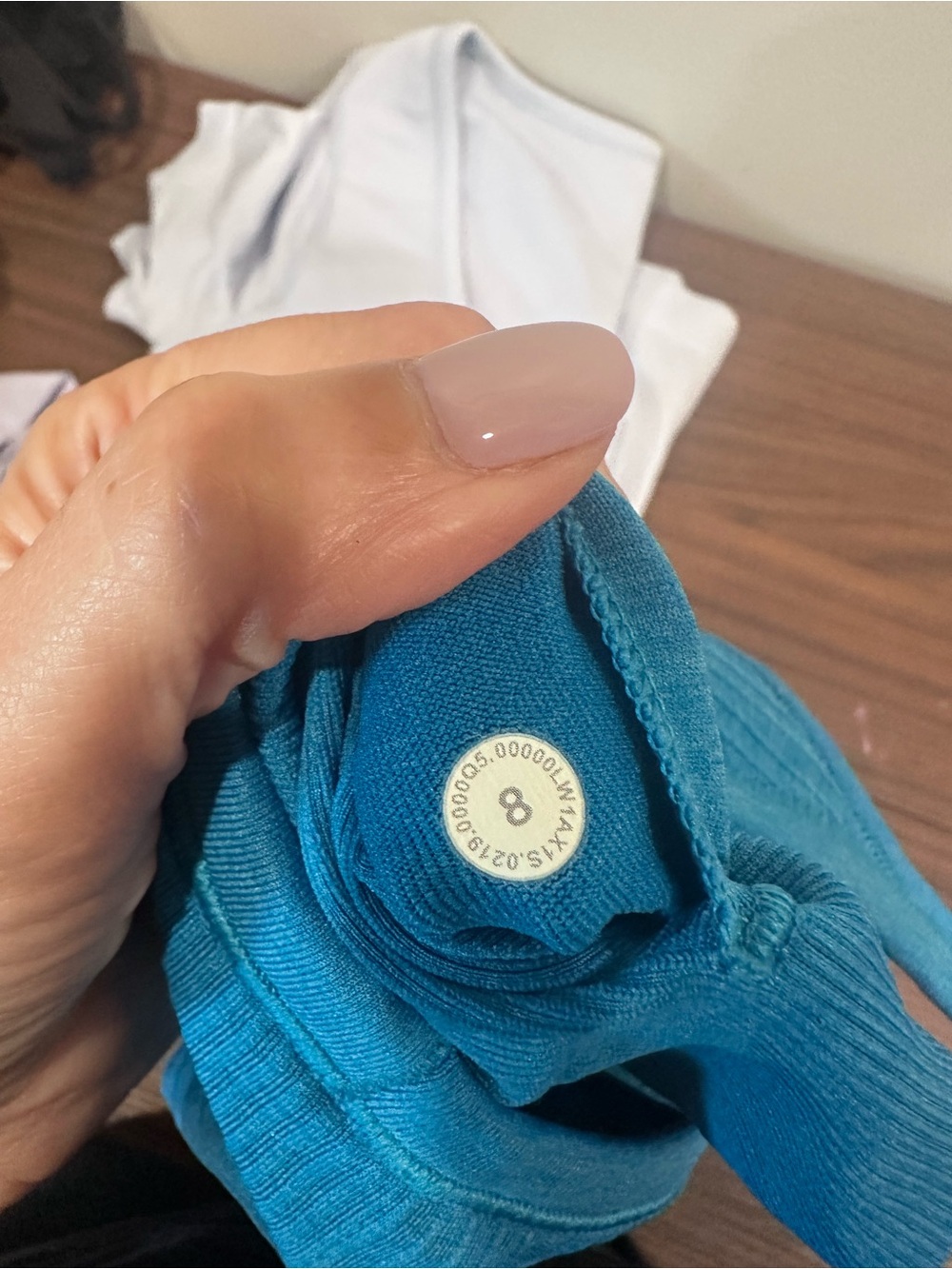 lululemon athletica Bright Blue Ribbed Tank with Racerback ebb to the street - Picture 3 of 3